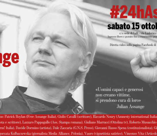 Un coro di voci a sostegno del giornalista Julian Assange